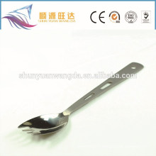 long handle Titanium spoon, titanium spork, metal spork